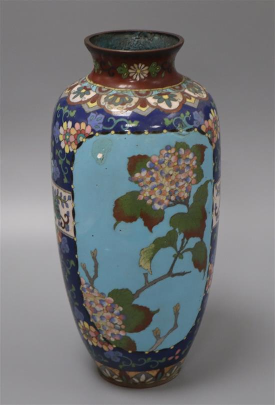 A cloisonne vase